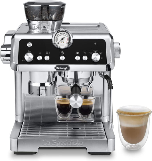 De'Longhi LA SPECIALISTA Bean To Cup Fully Automatic Coffee Machine With Built In Grinder, Americano, Cappuccino, Latte, Macchiato & Espresso Maker For Home & Office EC9355.M (Renewed)